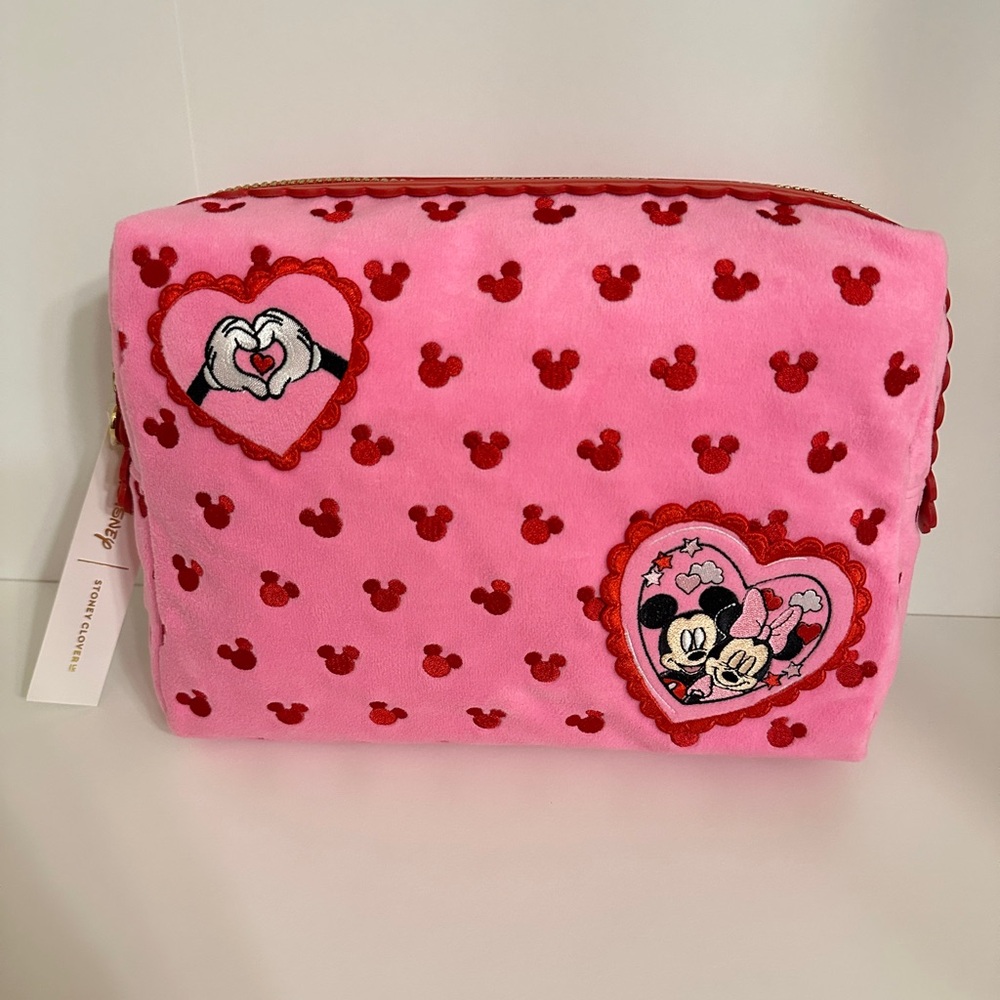 Stoney Clover Lane Mickey & Minnie Mouse Large Pouch